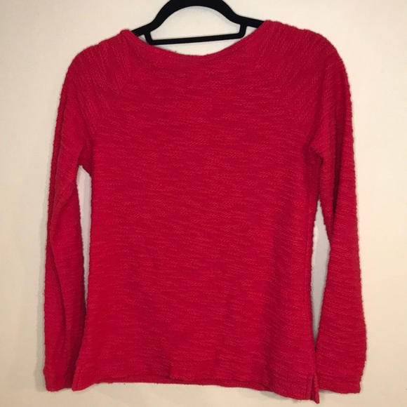 Madison Jules Red with rhinestone accent Sweater - Picture 4 of 4